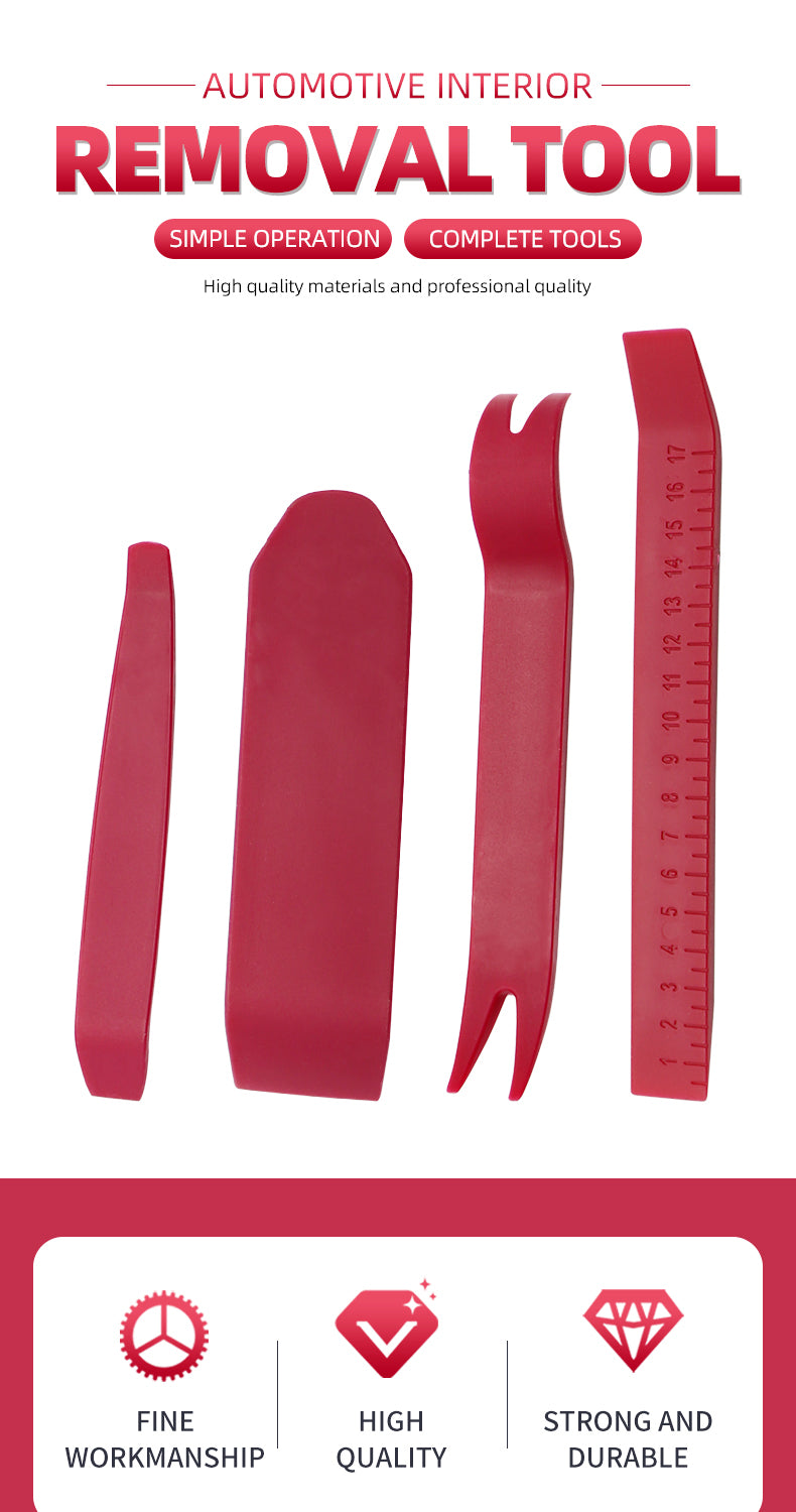 Modified Car Navigation Audio Disassembly and Assembly, Four-piece Set of Crowbars, Door Panel Buckle Plastic Screwdriver