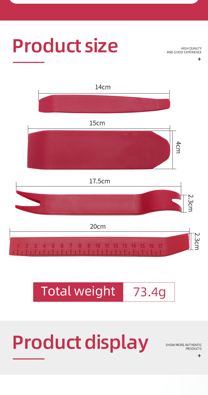Modified Car Navigation Audio Disassembly and Assembly, Four-piece Set of Crowbars, Door Panel Buckle Plastic Screwdriver