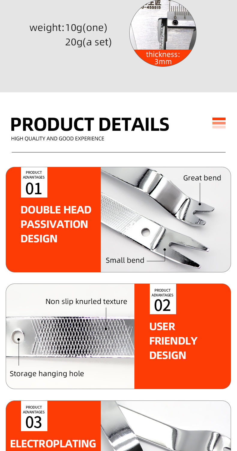 Repair Special Stainless Steel Disassembly Pry Instrument Panel Repair Wrench Door Plywood Trim Removal Tool