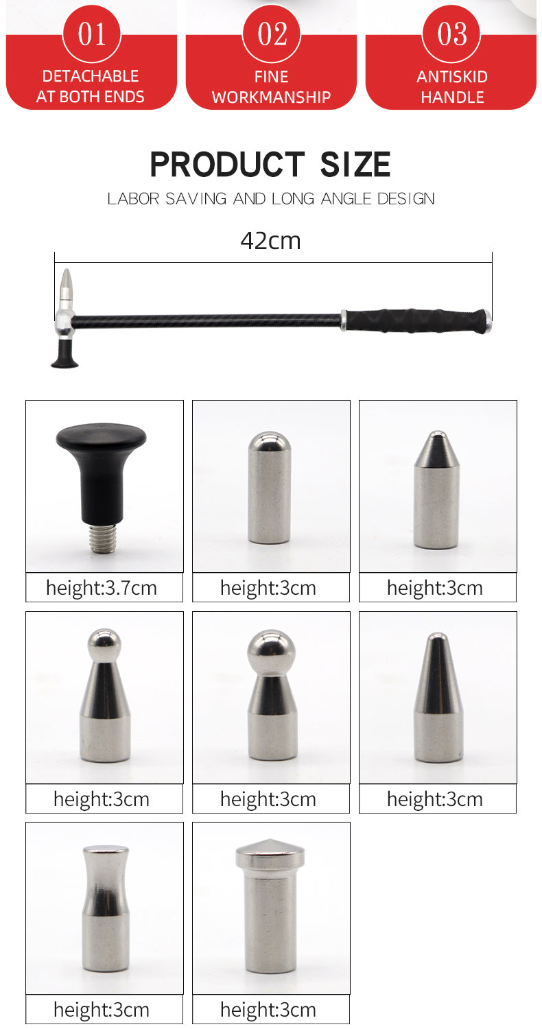 Traceless Repair Hammer Dent Repair Percussion Hammer Set Special Sheet Metal Hammer
