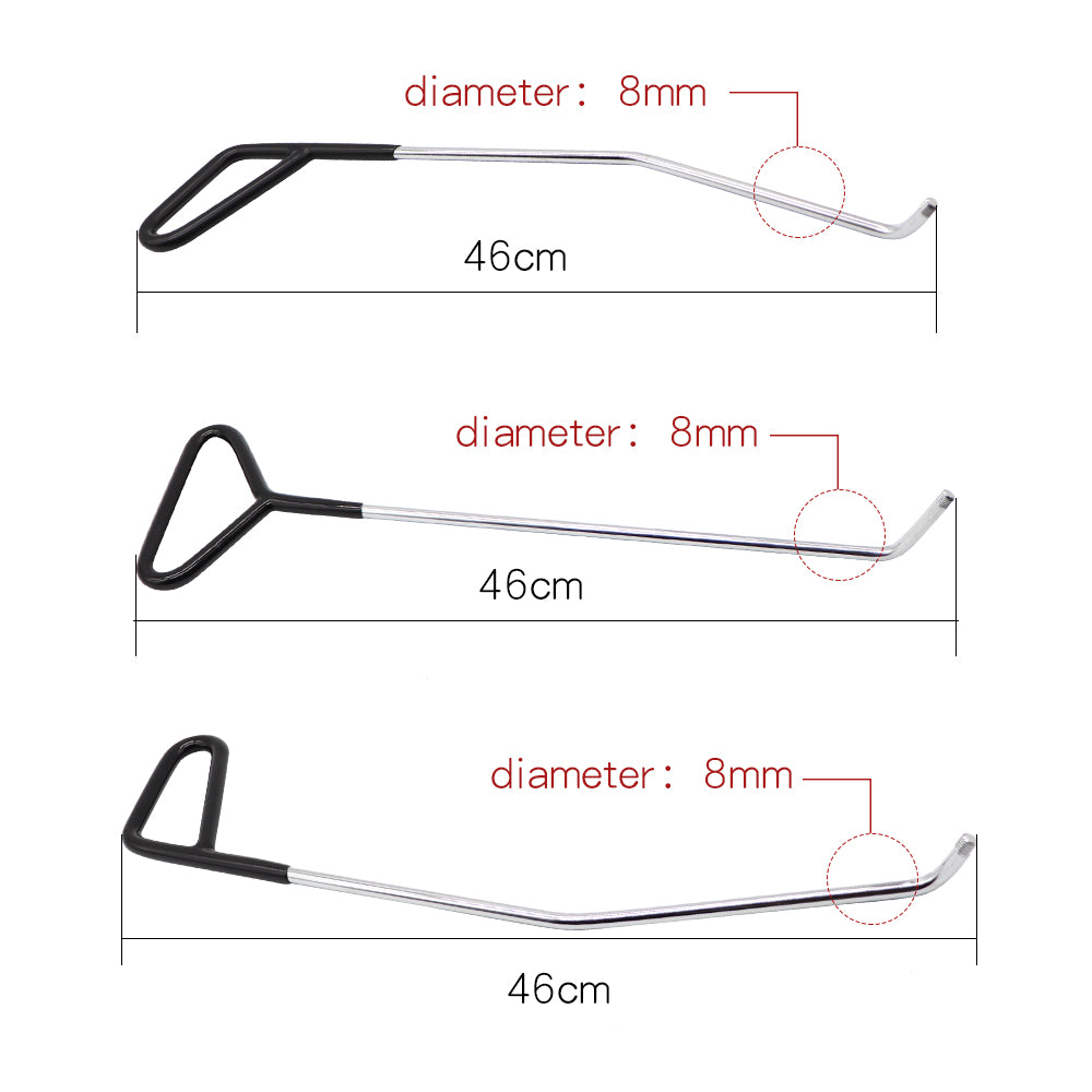 Set of Crowbars Pits, Bumps, Hail Pits, Roof Hooks, Sheet Metal Hooks, Car Dent Repair Tools