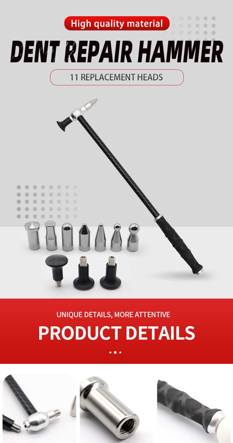 Traceless Repair Hammer Dent Repair Percussion Hammer Set Special Sheet Metal Hammer